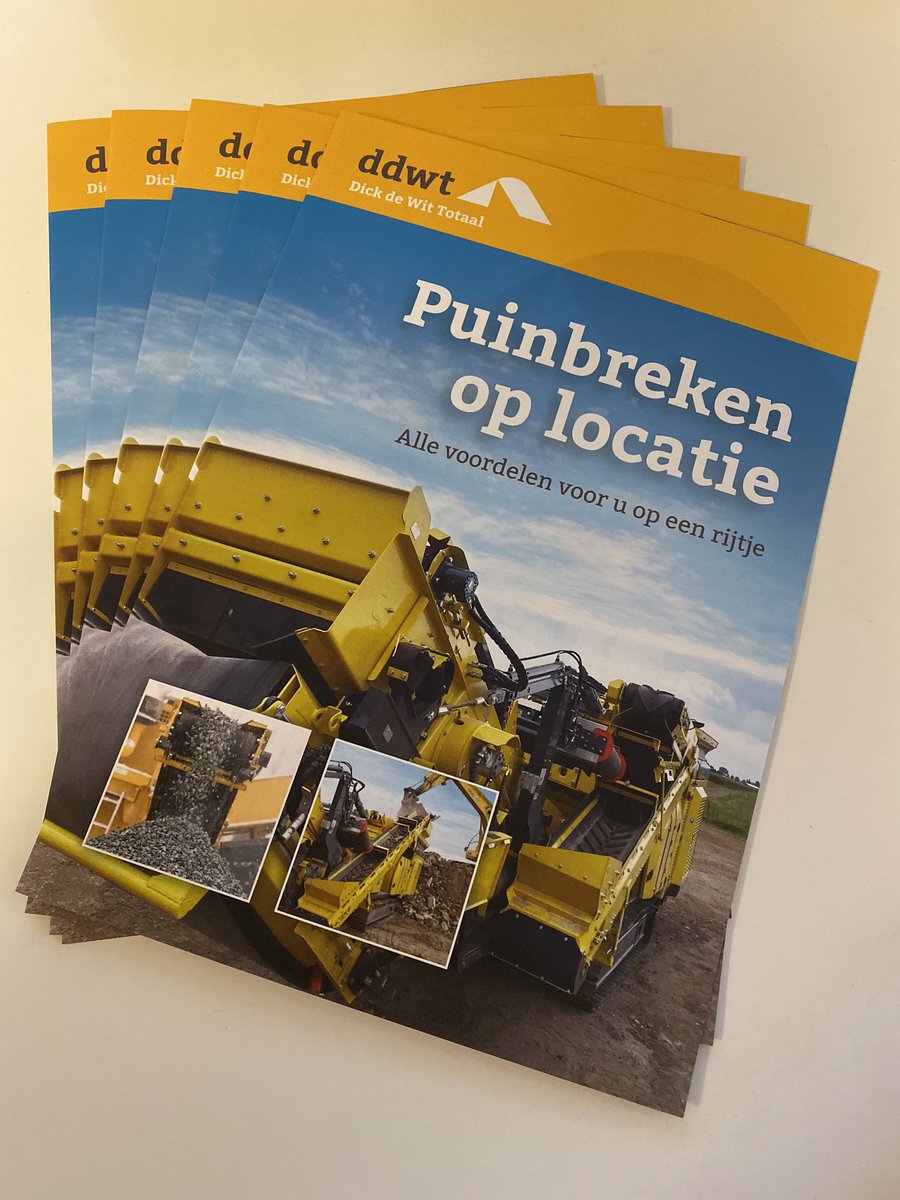 dickdewittotaal's tweet photo. Wij hebben een prachtige folder ontwikkeld met de voordelen van #mobielpuinbreken Geïnteresseerd? Laat het ons weten!  #puinbreken #co2besparing #puinbrekenoplocatie https://t.co/kqxeupYF95