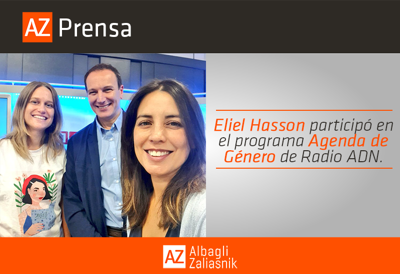 azabogados's tweet photo. Eliel Hasson, director de gobiernos corporativos y asuntos públicos en AZ, fue entrevistado en el programa @AgendaGenero de @adnradiochile.

@ehn777 participó en su rol como presidente del consejo asesor de fundación @Hay_Mujeres, junto a @GomezIgnacia y @lucialopezchile. https://t.co/Cf4aC6UQml