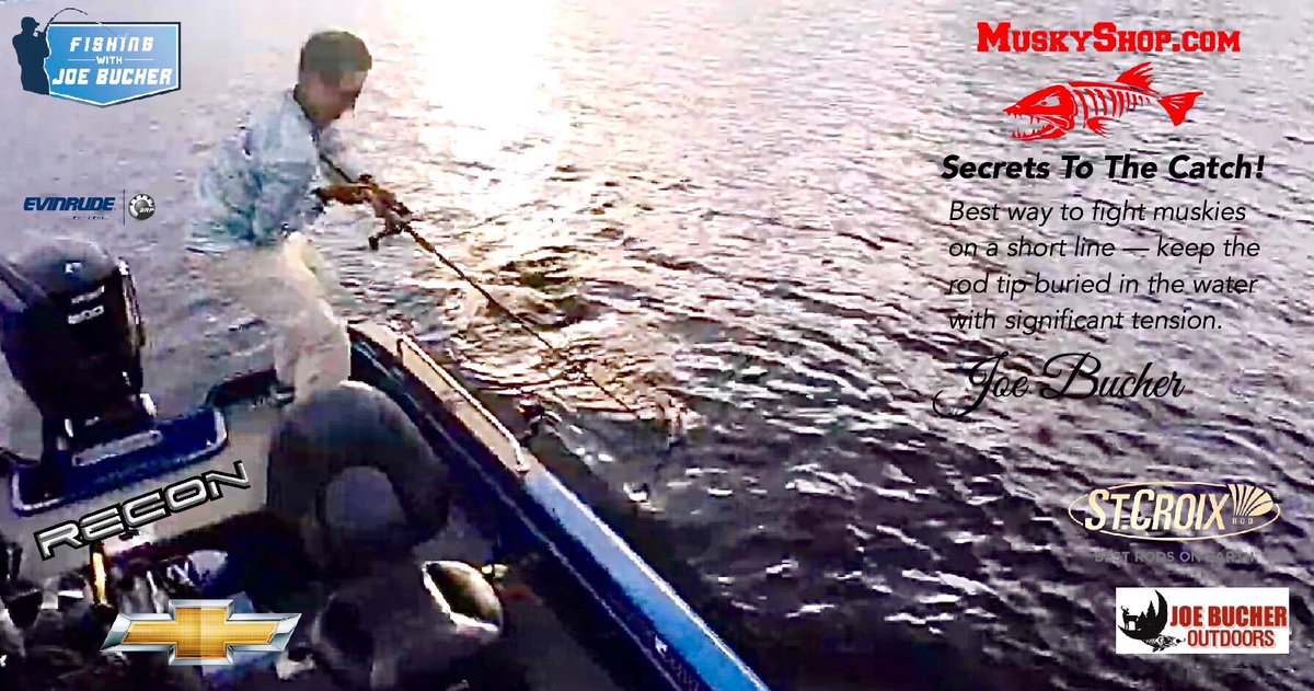 BucherJoe's tweet photo. Monday musky tip from The Musky Shop! Click the link to watch this entire new episode Execute The Perfect Comeback and subscribe: https://t.co/roctHvaI5I. #muskies #biggamefishing #fishwithteeth #musky360 https://t.co/yr7eDAllNm