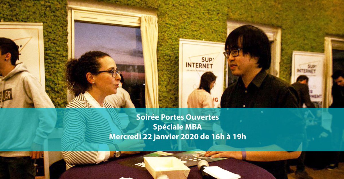 EpitechDigital's tweet photo. Mercredi 22 janvier, entre 16h et 19h, SUP'Internet t'ouvre ses portes à l'occasion de sa Soirée Portes Ouvertes spéciale MBA Manager en Innovation et Transformations Digitales !
Inscriptions 👉https://t.co/Ngz7v4uULX
#mba #transformationsdigitales #innovation  #spo #supinternet https://t.co/nd8aXx5Gmf