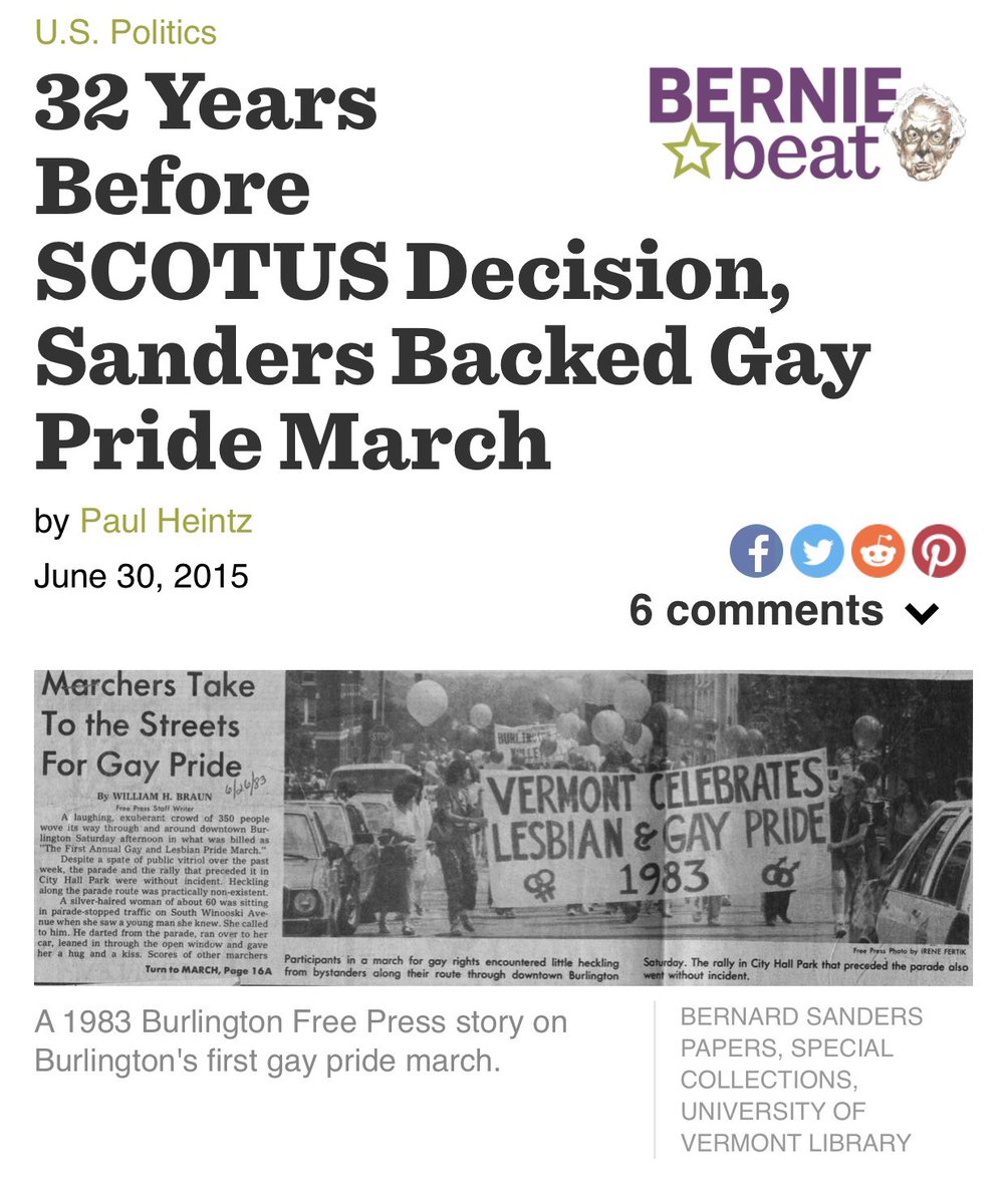 AutumnMacLeod75's tweet photo. Bernie became my rep when I moved to VT in 2001.
#ITrustBernie because in nearly 20 yrs, he's never given me reason to feel that my trust in him was misplaced.
He stands up for what's right, even when it's not popular... even when it's dangerous. #LGBTQ2020 #Undecided2020 https://t.co/q2GkAmvAoZ