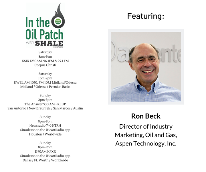 AspenTech's tweet photo. @RonBeck_AT was "in the #oil patch" with Kym Bolado earlier this month. You can hear what he had to say here: https://t.co/oLF24nP1Jb https://t.co/oK60WrU5V5