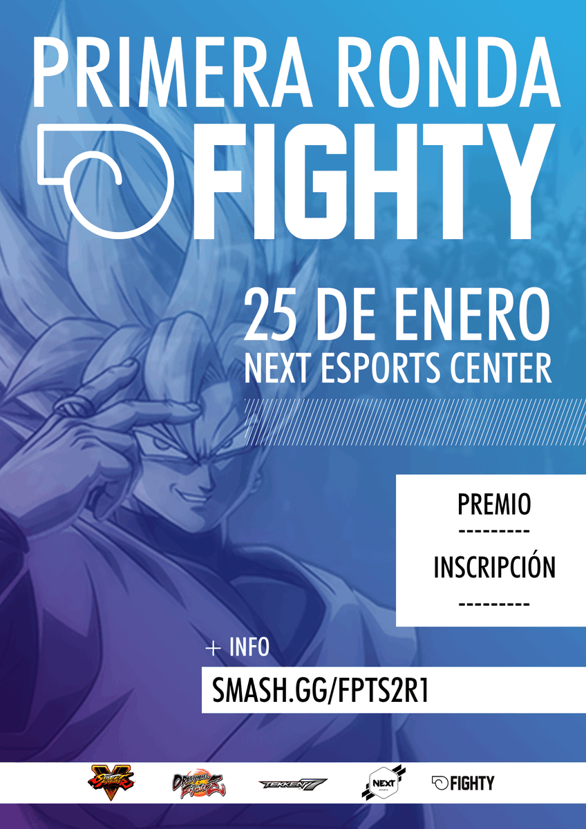 Fighty_es's tweet photo. 🔥¡Comenzamos 2020 a lo grande con nuevos torneos! 🔥
➡ El próximo 25 enero en @nextEsports_ES torneo de:
- Tekken 7
- Dragon Ball FighterZ
- Street Fighter V
Tenéis toda la información aquí:
https://t.co/pdgHvqegdj
#FGC_ESP #MLG_FGC https://t.co/NZ3SOJAkKH