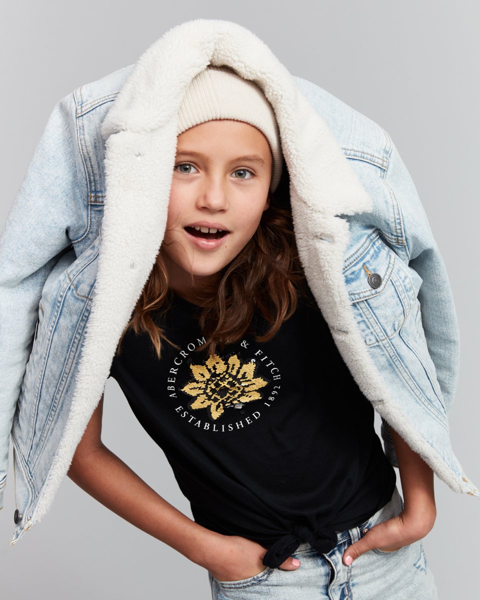 abercrombie sherpa lined denim jacket