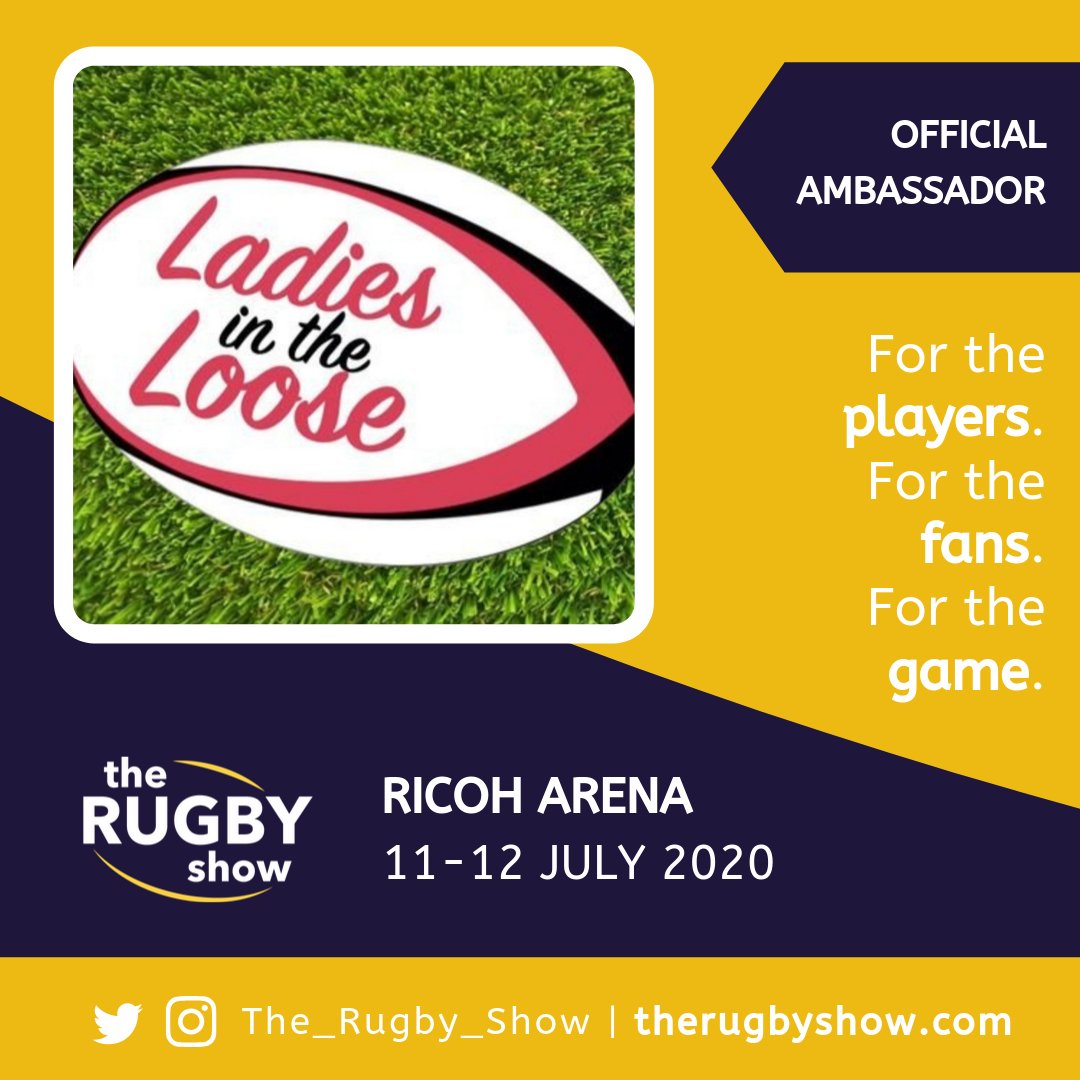 The_Rugby_Show's tweet photo. Great to have @LadiesITLoose as an Official Ambassador for #TheRugbyShow! To register for the show or to become an ambassador, visit https://t.co/PEhERrxeqI https://t.co/jEAtDn7e1T