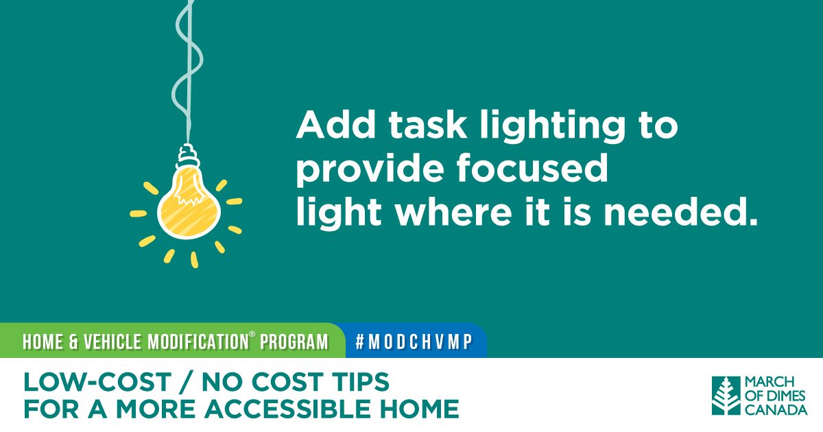 marchofdimescda's tweet photo. As we all get older, our needs for more #accessibility increases. We’re here to help you get started! Together with @CMHC_ca, we’ve compiled ways of how you can make your home 🏡 more #accessible through low-cost or no-cost means. https://t.co/XUrXLqUA0O #HomeMod #MODCHVMP https://t.co/zcrtBpBvnj