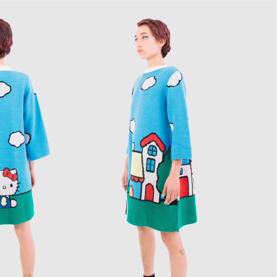 PPAAYYSS's tweet photo. Vestido Kitty Village ahora disponible en https://t.co/y37UijTfmR y en pop up! https://t.co/ugLTfEcP4h