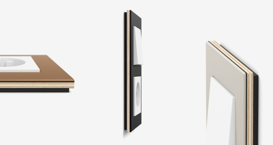 Gira's tweet image. Gira Esprit Linoleum-Multiplex #vereint erstmals in einem #Schalterprogramm zwei natürliche #Materialien, die sich #perfekt ergänzen. link.gira.de/TWesprit