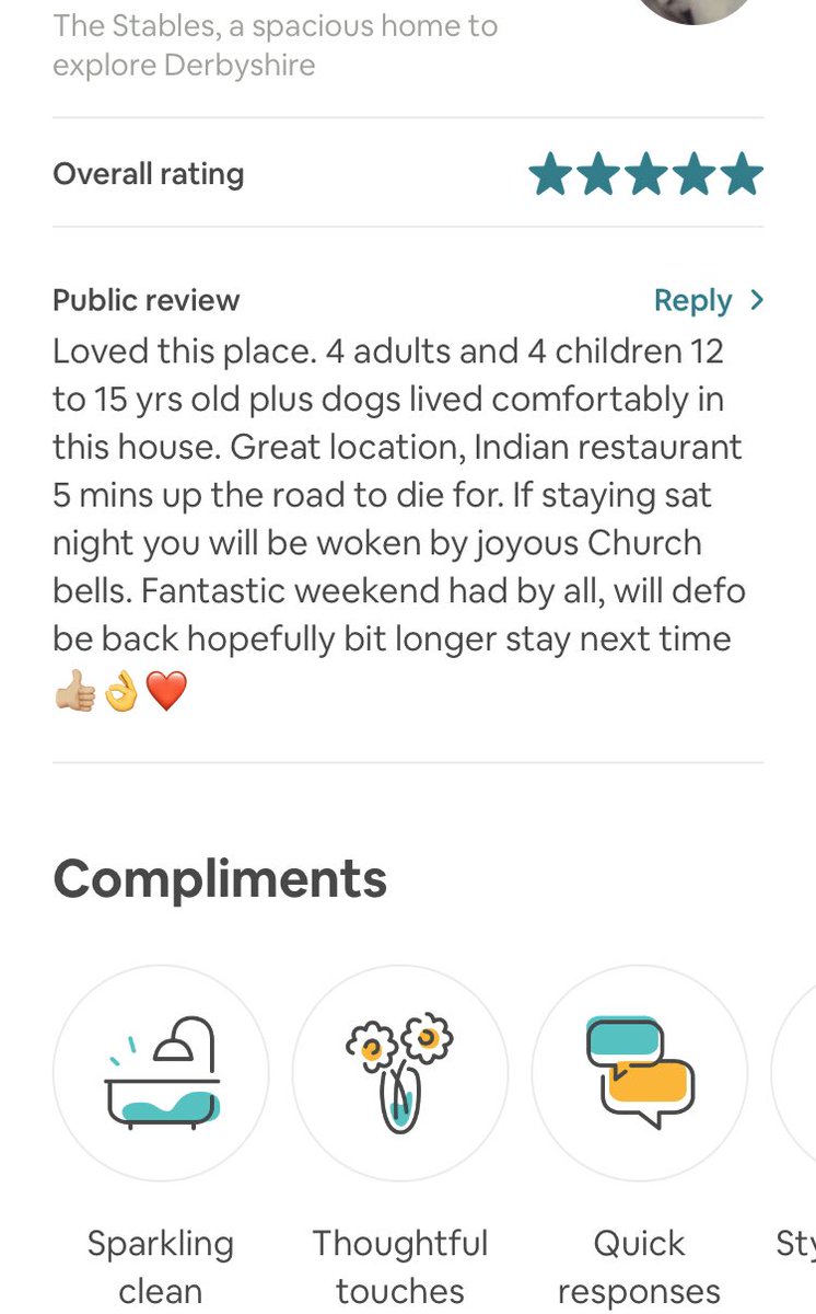 MiddletonCotta1's tweet photo. Don’t just take our word for it that our cottages are a great place to stay. Take a look at our reviews 😍 https://t.co/s38z3hrzO2