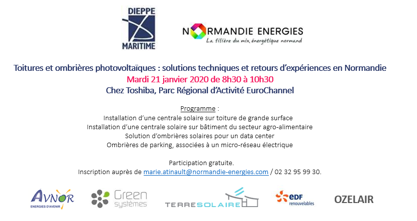 Quel que soit votre secteur d'activité, l'énergie #solaire peut vous intéresser !
Membre de <a href="/NdieEnergies/">Normandie Energies</a>, #CréditAgricole Normandie-Seine soutient cet événement organisé par  <a href="/dieppemaritime/">Dieppe-Maritime</a> et vous invite à Neuville-lès-Dieppe pour y assister. #transitionenergetique