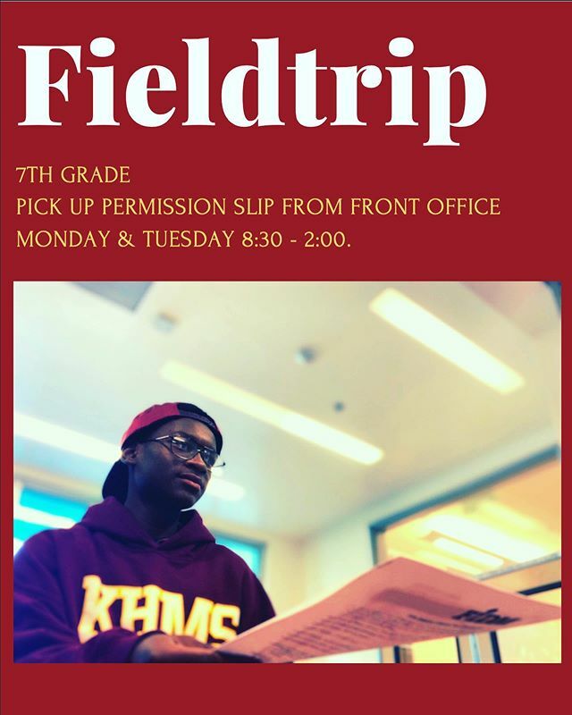 KoryHunter_MS's tweet photo. College trips are on Thursday!!! 7th grade have you picked up your field trip slips yet???? Come in today and tomorrow and pick them up from the Main Office! 🦁 https://t.co/fCuuMxW49r https://t.co/MgxiQlJLzd