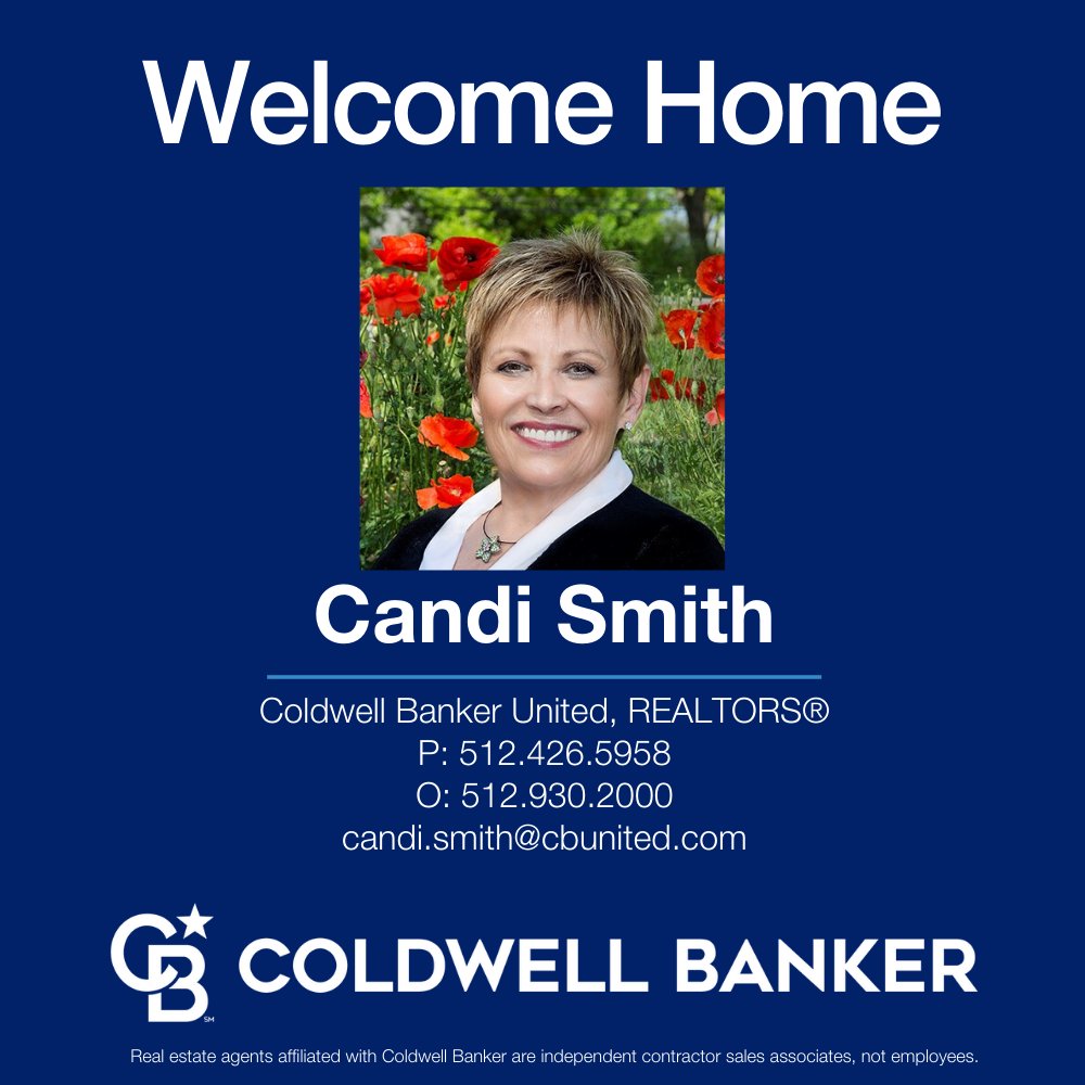 CBU_Austin's tweet photo. We’re excited to welcome home Candi Smith to Coldwell Banker's Georgetown office. https://t.co/VNVwYs6b9d