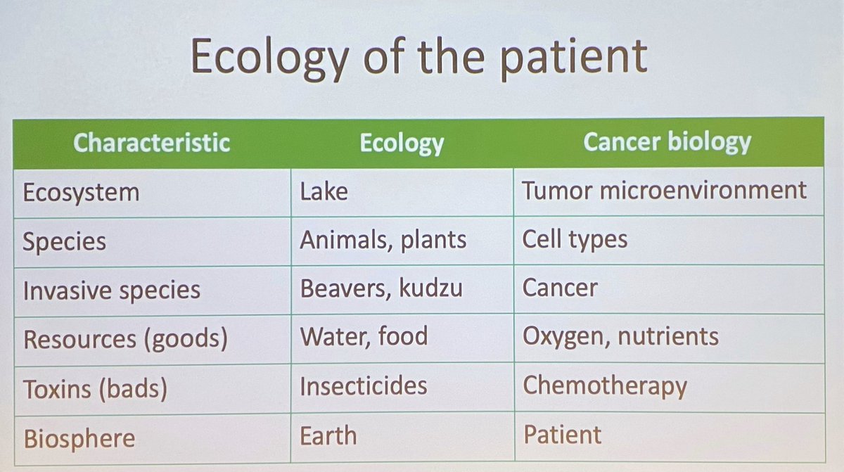 ara_anderson's tweet photo. Amend emphasises the development and ecology aspects of metastasis and explains how optimal foraging strategy could be a good way to view metastasis #ThinkFest20 https://t.co/M6DCwFyJi3