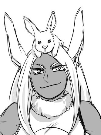 ❝I am vulgar, so what?❞

Yes, she has a rabbit on her head.

Don’t question it.