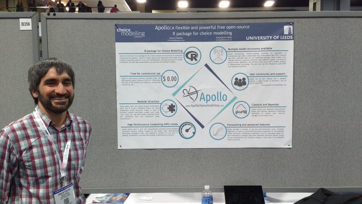 CmcLeeds's tweet image. Here&apos;s our very own David Palma introducing his software for choice modelling estimation Apollo. Check it out: apollochoicemodelling.com #TRBAM @NASEMTRB #TRB2020 #choicemodelling