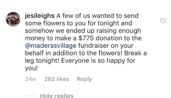 It was meant to be a spontaneous pool, led by  @jesileighs , to buy flowers for Emily’s last day in Reborning. It ended up being a full donation (775$), made in Emily’s name, to the Maderas Village in Nacaragua.   #Arrow