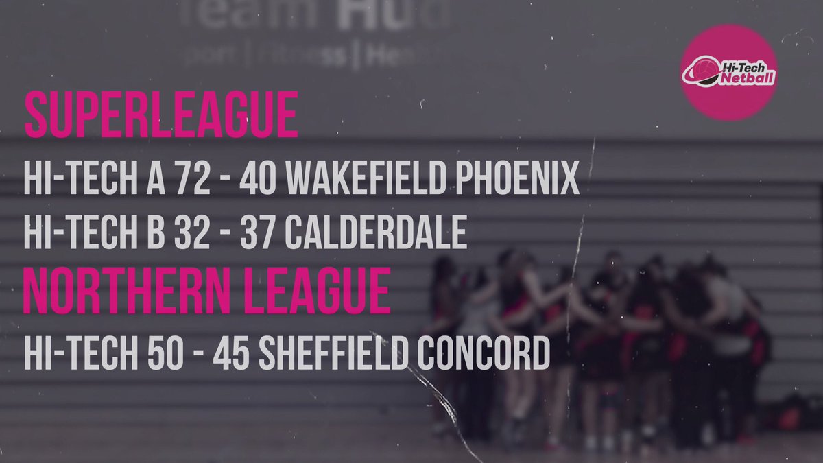 Results from this weekend’s matches 💖🖤