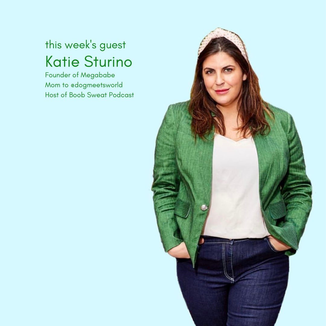 From Boob Sweat Podcast, the founder of <a href="/MegababeBeauty/">Megababe Beauty</a> and mom of Dog Meets World, it's Katie Sturino! Hear about how her dog got married on <a href="/BravoTV/">Bravo</a> and all the great work that she does to help save dogs that have been abused by mills. Lot's of fun games and great stories!!!