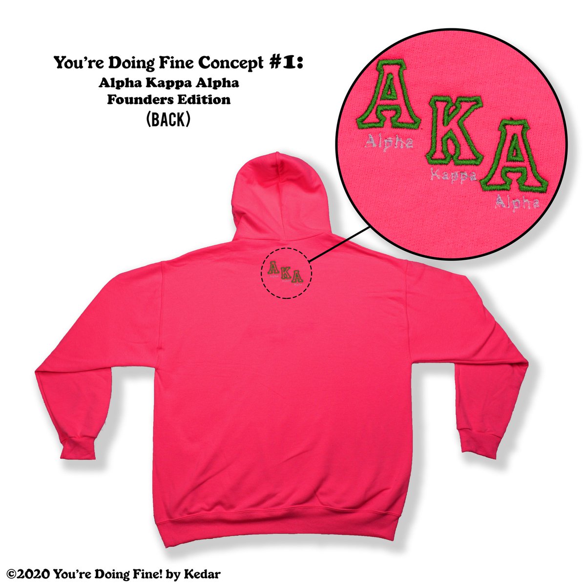 I decided to make this concept you're doing fine hoodie for fun. I wanted to see what everyone may have thought about it. I would make more if the demand calls for it but for now only one exists. 

#J15 #AKA1908 #alphakappaalpha #skeewee #akaforever #FoundersDay #J15iscoming