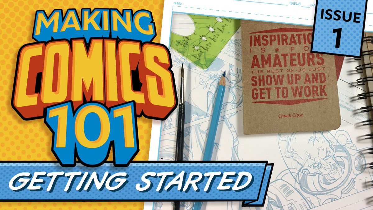 It's Finally Here. I'm so happy to announce the release of my new YouTube series Making Comics 101 youtube.com/watch?v=VoeDxb…