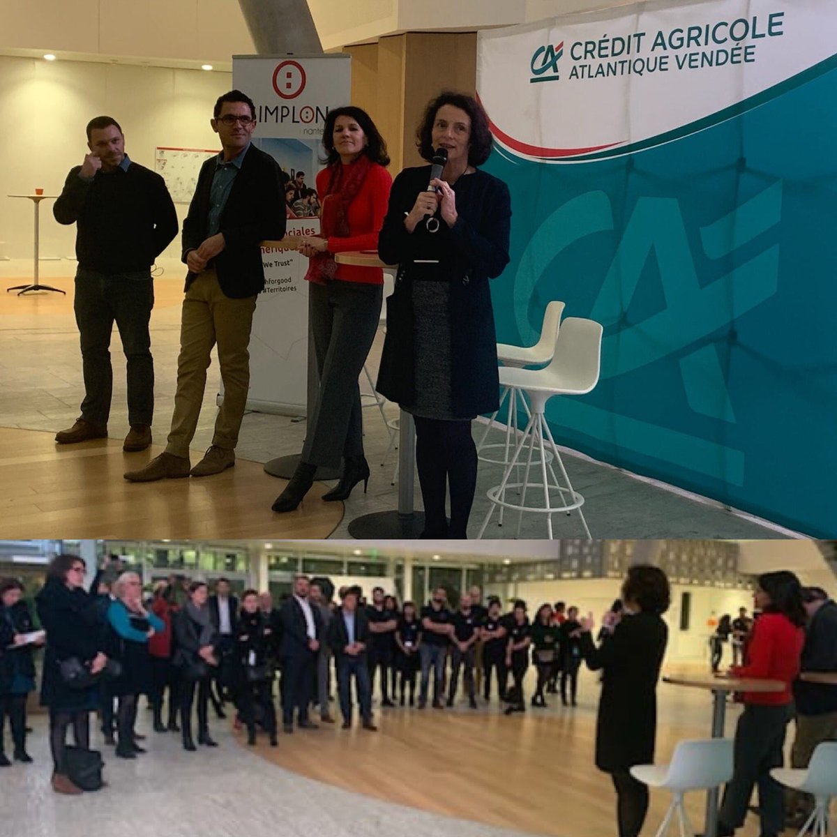 CAAtlantVendee's tweet photo. #Inauguration de l'#EcoleIAMicrosoft powered by @SimplonNantes @microsoftfrance
Pour @nicolegourmelon cette école est :
▪️ Utile pour notre territoire
▪️ Utile pour les acteurs du Numérique
▪️ Utile pour créer de nouvelles opportunités d'emploi https://t.co/Ou8ALu92kC