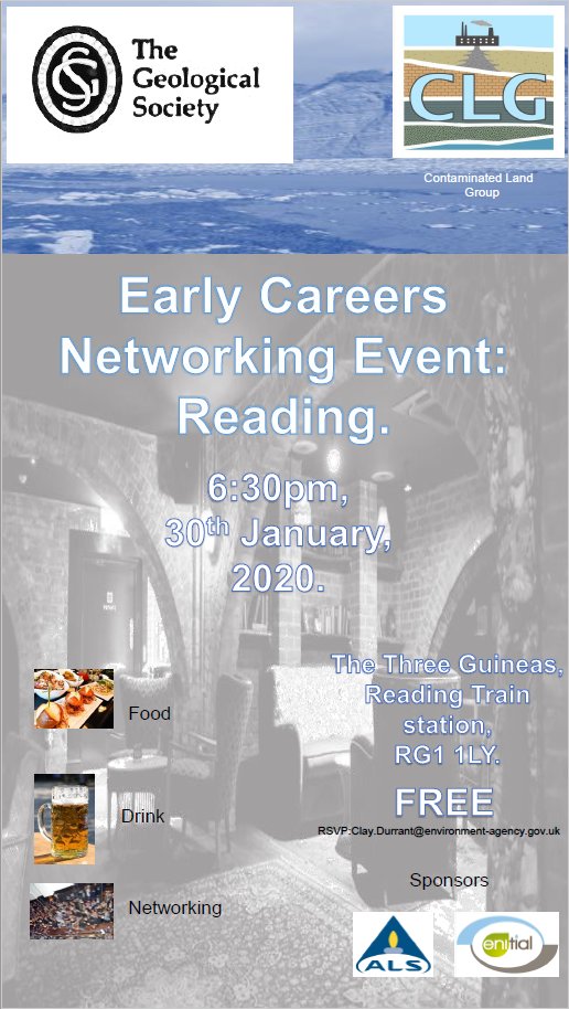 The next CLG #EarlyCareers networking event will be in Reading on 30th Jan. See you at 18:30 at the Three Guineas in Reading Train Station for #FREE #food #drink #networking Thanks as always to <a href="/ALSUKIreland/">ALS - UK & Ireland</a> and <a href="/enitweets/">Juhász Enikő</a> for kind sponsorship
