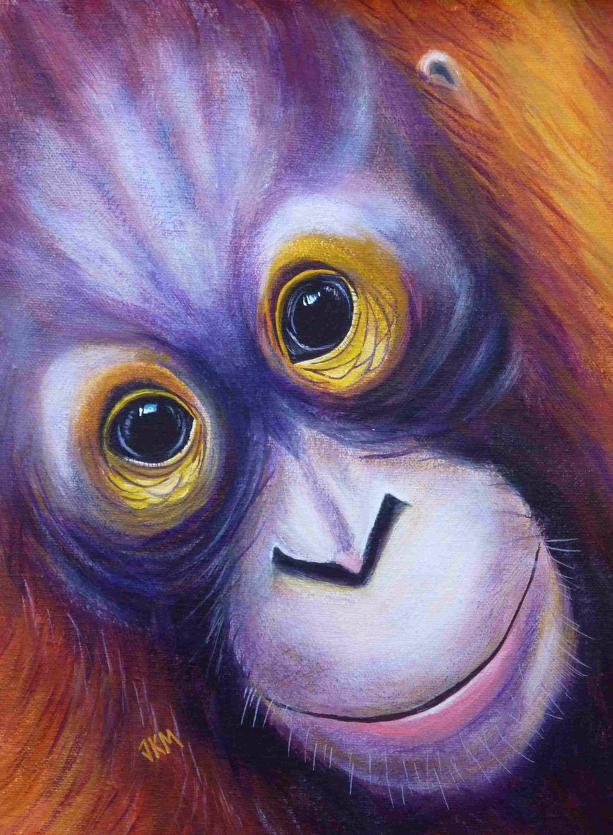 Just posted this to Explorers Against Extinction for their Sketch for Survival campaign. “Palm Oil or Me”, Acrylic on A4 canvas. #orangutans #sketchforsurvival #animalart #acrylicpainting #explorersagainstextinction #orangutanart #conservation #wildlifeconservation