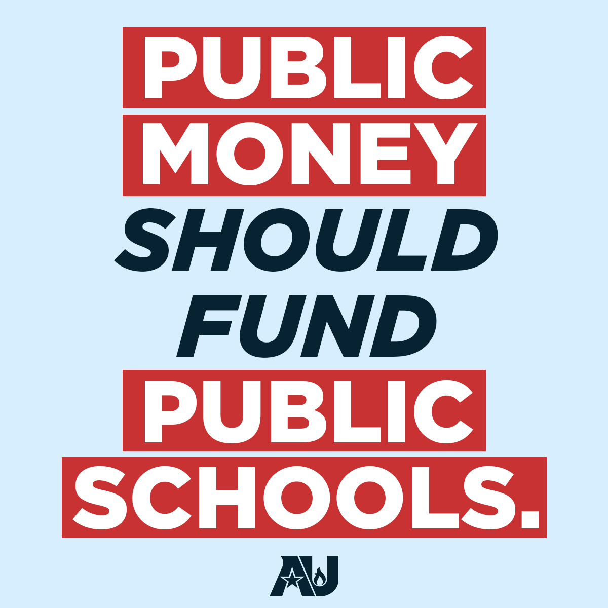americansunited's tweet photo. In one week, SCOTUS will hear a school voucher case that could have extreme consequences nationwide. We're urging SCOTUS to uphold the Montana Supreme Court decision that says taxpayers shouldn't be forced to fund religious education. RT to agree! https://t.co/rmBAI2uVNa