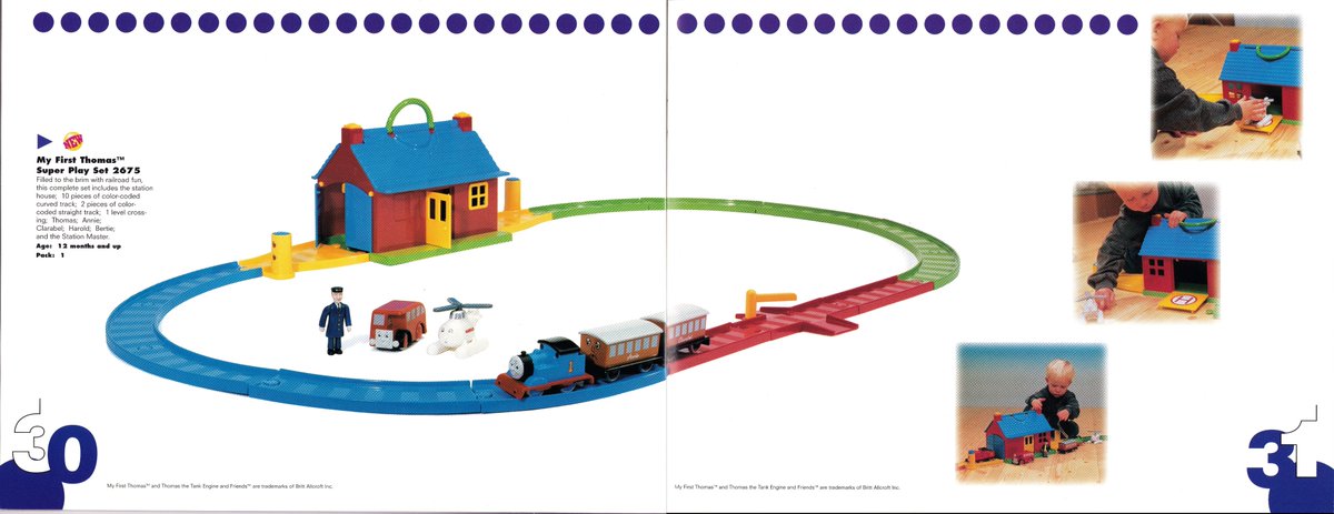 my first thomas train set tomy