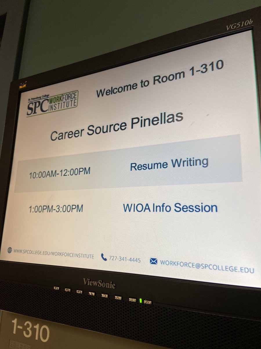 spcnews's tweet photo. Today’s the grand opening of the @CSPinellas One-Stop Center at #SPCEpiCenter where job seekers can get help preparing for interviews, update their résumés, and make sure they’re ready for their next career move! Stop by any time before 3:00 this afternoon. #SPCollege https://t.co/NeQiAbFOc3
