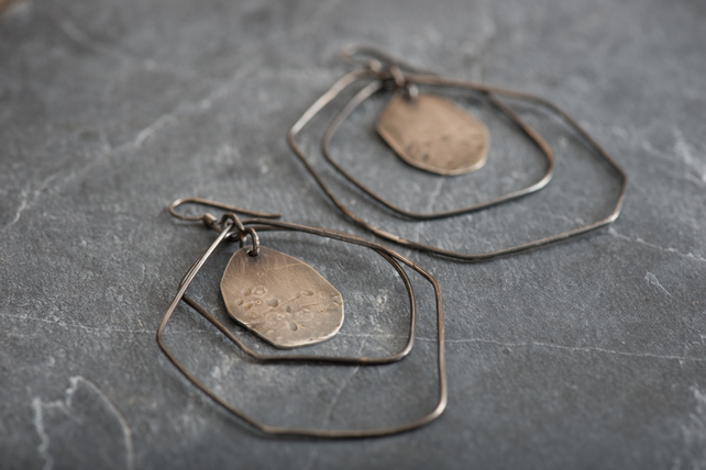 folksy's tweet photo. Beautiful texture and patina on these oxidised silver earrings by Eightfourteen Silver - https://t.co/sjqbycw2n0 #newonfolksy https://t.co/A0YbidJalO