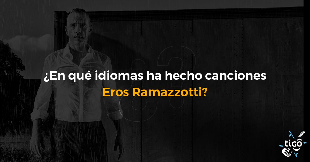 ¡Si eres verdadero fan de Eros Ramazzotti, podrás contestar la siguiente pregunta sin problemas! Comenta la respuesta con el HT #SigueLamúsica y podrás ganar entradas dobles a su concierto.

Para participar debes ingresar tus datos aquí: tgo.gt/7es