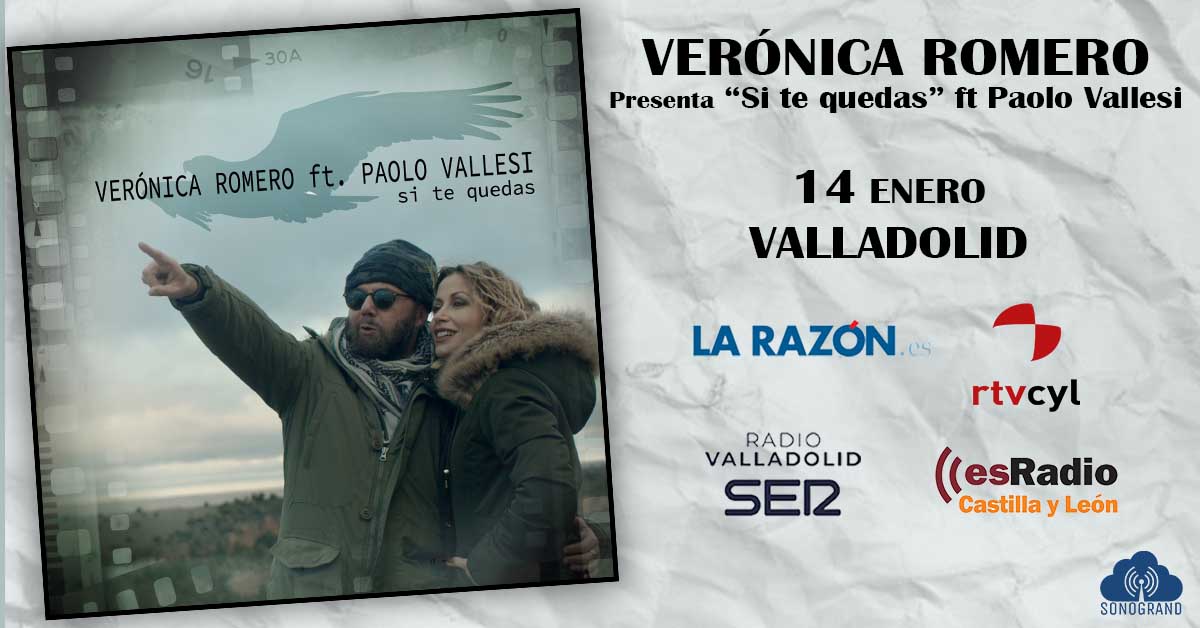 SonograndMusic's tweet photo. Mañana @veroboxmusic presenta su #nuevosingle #SiTeQuedas en #CastillaYLeón. Una balada preciosa para la que ha contado con el Ft. de @paolovallesi
+ detalles en @larazon_es Castilla y León, @ValladolidSER @esRadio_CyL @rtvcyl
#promo #elsingle #Vero #OT #música #felizmartes https://t.co/reHh5rMVjA