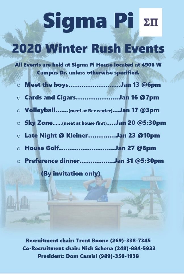 SigmaPiGVSU's tweet photo. It's GIVEAWAY time! Retweet THIS tweet for a chance to win our rush shirt. There will only be one (1) winner, so make sure you try to get this baby blue! The winner will be chosen on February 4. #GVSUGreekLife https://t.co/kePvutBc5B