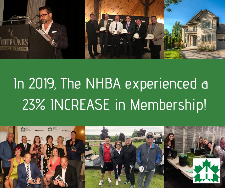 What a whirlwind year it has been! Did you know that by the end of 2019, our membership INCREASED by 23%?! Thank you for our continued growth, and keep watch for all of the amazing things happening with the NHBA in 2020
#herewegrow #membership #increase #newyear #Niagara