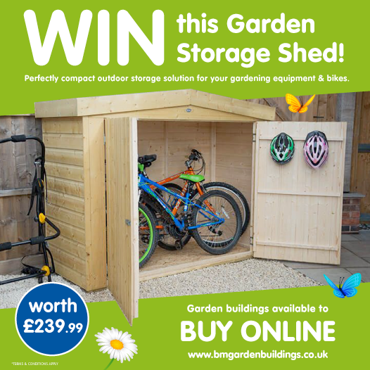 bmstores's tweet photo. 🚲 #COMPETITION TIME - ENDS SOON 🚲

We're giving away this brilliant garden storage shed to ONE lucky winner! You can find more here: https://t.co/oa2b1Sg0Fm

For your chance to #WIN, simply FOLLOW, RT &amp; COMMENT "WHAT" you'd store in it!

Competition ends 9am 17/1/20 https://t.co/GE4NkKKJht