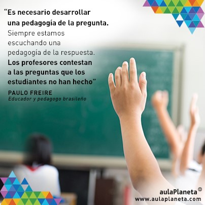 Aulaplaneta's tweet photo. La #libertad para #preguntar despierta la #curiosidad y ayuda a #aprender ⬇️ https://t.co/C5Kc4TQbQG