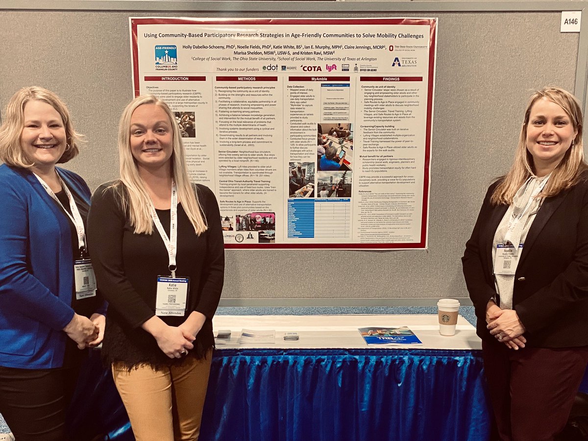 AgeFriendlyOH's tweet photo. Great morning discussing community-based participatory research methods we utilize in our work with @lecronefields and @ODOT_Statewide @NASEMTRB #TRBAM #agefriendlycbus #agefriendlyfranklinco #mobilityforall https://t.co/pjngZl20va
