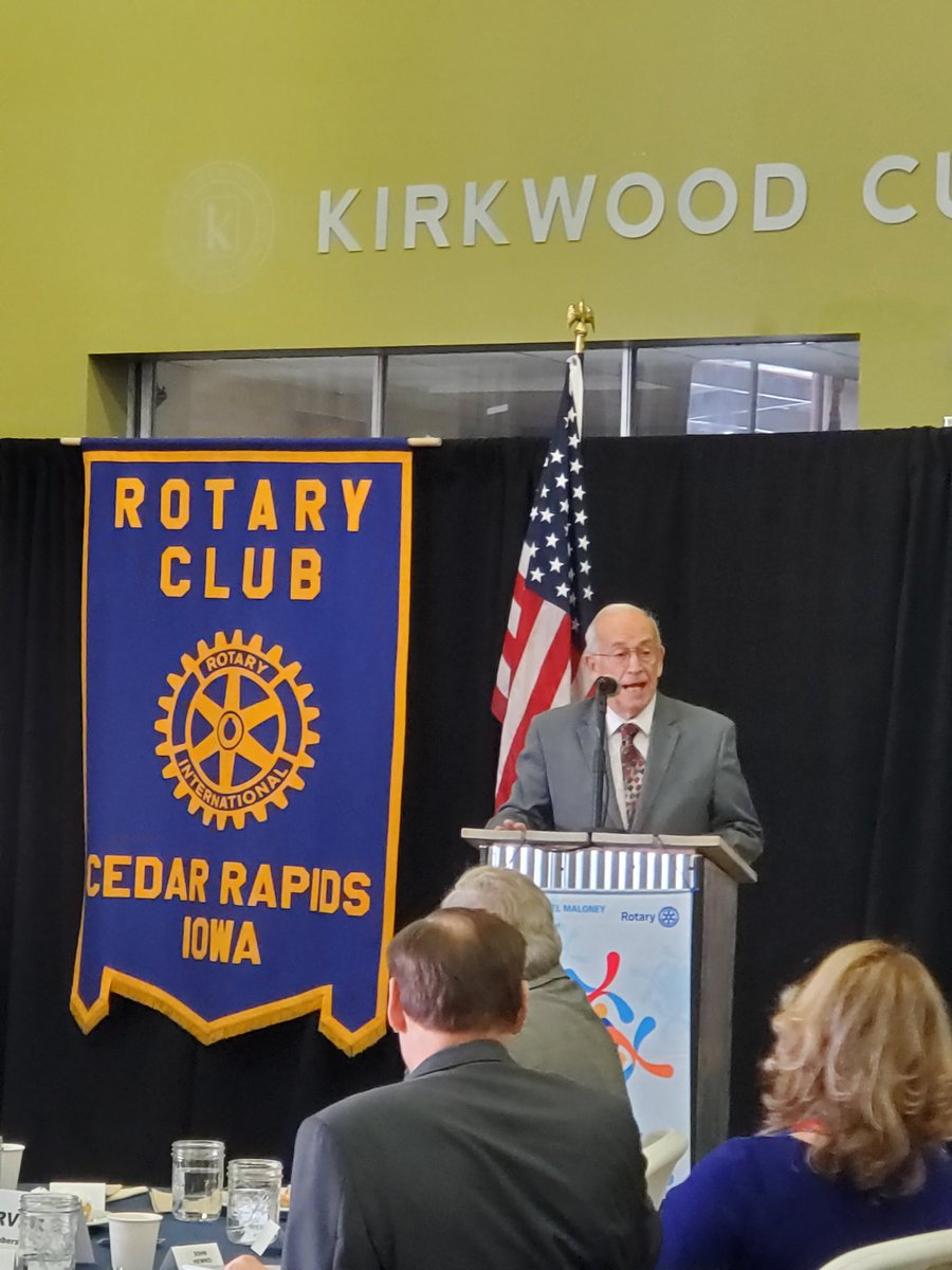 RotaryCR's tweet image. 5️⃣0️⃣0️⃣0️⃣ #RotaryCR 
Thank you local Metro @CityofCRiowa @CityofMarionIA @Rotary Clubs
Invocation, Pledge of Allegiance, #4WayTest &amp;amp; music at #Rotary
Congratulations 8 high school seniors who will be honored over next 3-4 months