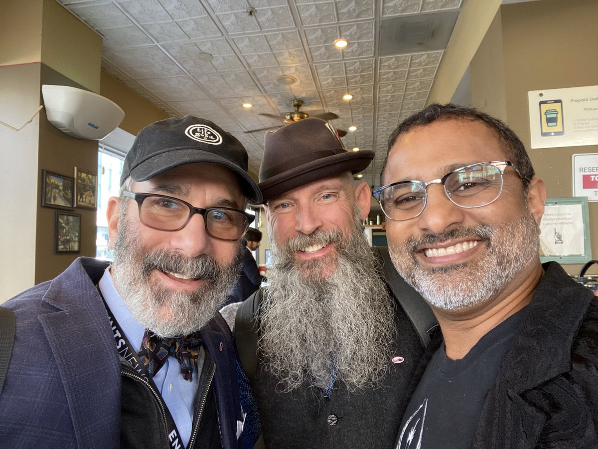 Gil_Bashe's tweet photo. Why come to #JPM20? Here with two great reasons - @nickisnpdx, founder of #pinksocks, and @ChackoMD_Design, a physician who prescribes #hugs. @CNSSummit #lifesciences friends. https://t.co/j4FD8uLclA