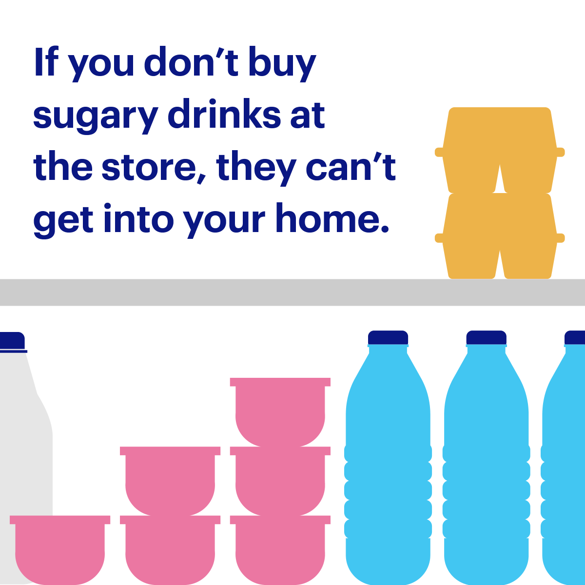 NJSugarfreed's tweet photo. Be proactive and stop sugary drinks at the door. If you don't buy them at the store, they won't be in your home, and your family won't drink them. #NJSugarfreed #healthykitchen https://t.co/lV7qolnUQV