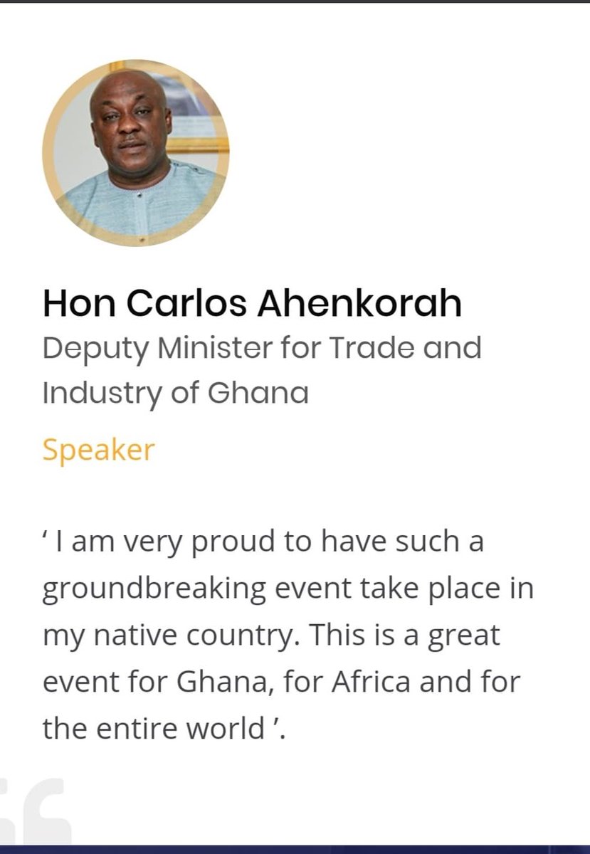 AttesSummit's tweet image. It's our great honour and pleasure to introduce you to Hon Carlos Ahenkorah, the Deputy Minister will be a speaker and VIP attendee on the forthcoming ATTES Summit. Join us in February for the Africa's Largest Summit in #Ghana complete VIP list here 🙌 alphaports.com/attes/