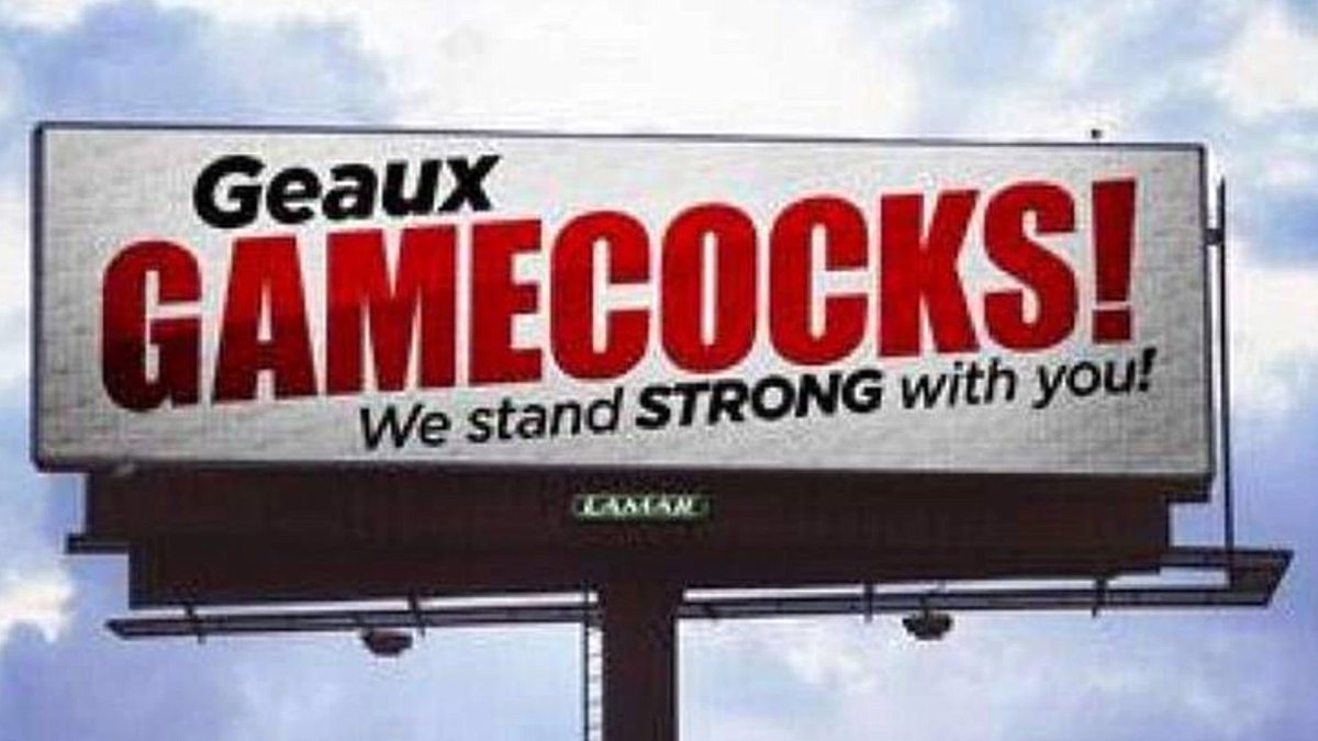 jshropshier's tweet photo. Friendly reminder of why Gamecocks will be saying #GeauxTigers tonight. https://t.co/oA35hzSmHq