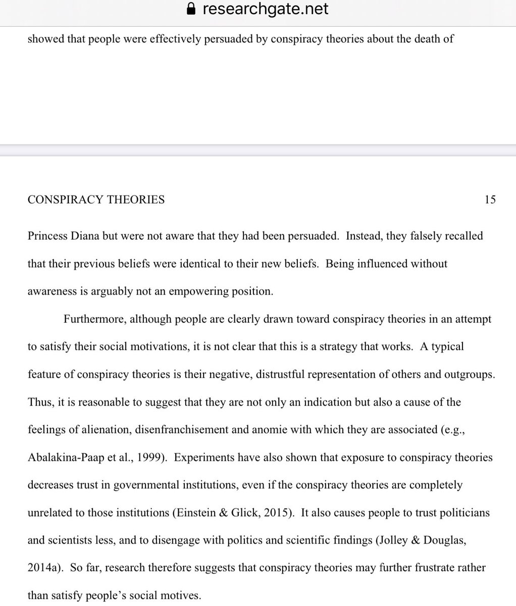Some argued people are drawn to conspiracy theories when they seem to satisfy important social psychological motives. However existing research suggests conspiracy theories may be more appealing than actually satisfying psychological motives.  https://www.researchgate.net/profile/Karen_Douglas4/publication/332195815_Belief_in_Conspiracy_Theories_Looking_beyond_gullibility/links/5cf7bfaaa6fdcc847506a961/Belief-in-Conspiracy-Theories-Looking-beyond-gullibility.pdf