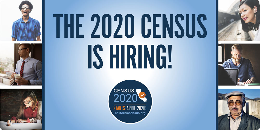 With the #2020Census only 11 weeks away, this week we will focus on #Censusjobs. There is a dire need for enumerators that look and sound like their communities. Help us spread the word & help ALL Californians be counted! Apply here: buff.ly/31qBmxA. #Becounted