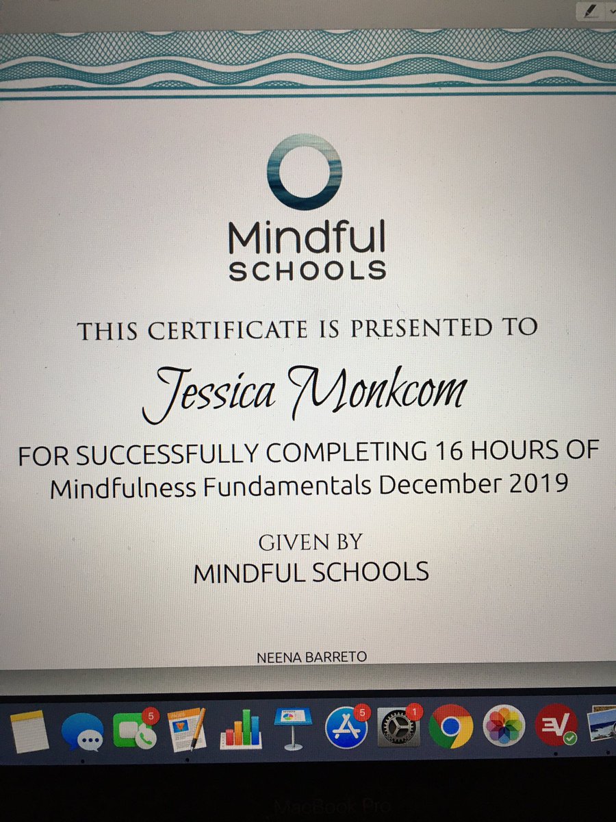 jessicamonkcom's tweet photo. Step one of my training to be a Certified Mindfulness Instructor! Thank you @Mindful_Schools! #prereq https://t.co/BcMYuZJx37