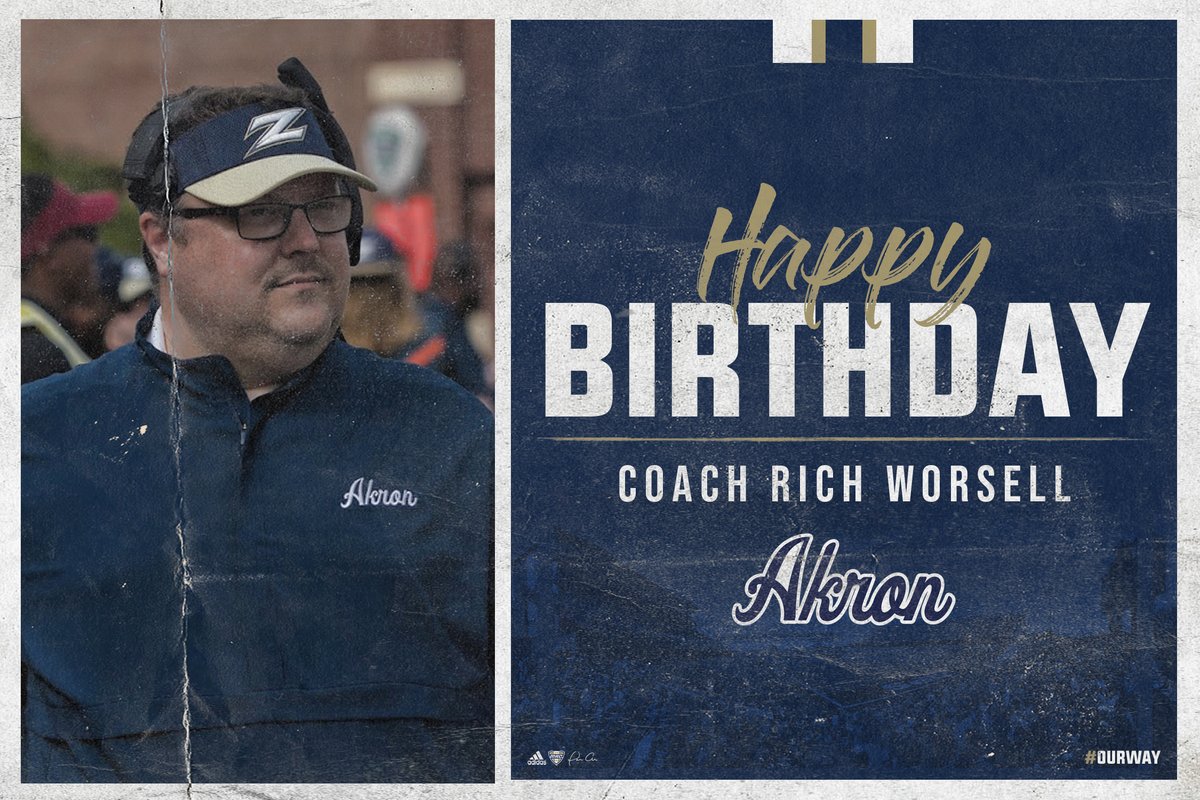 Akron Football (@zipsfb) on Twitter photo Happy Birthday to our Director of Football Research & Analytics <a href="/Coach_Worsell/">Rich Worsell</a>‼️ We hope you enjoy YOUR day‼️
#OurWay Happy Birthday to our Director of Football Research & Analytics <a href="/Coach_Worsell/">Rich Worsell</a>‼️ We hope you enjoy YOUR day‼️
#OurWay