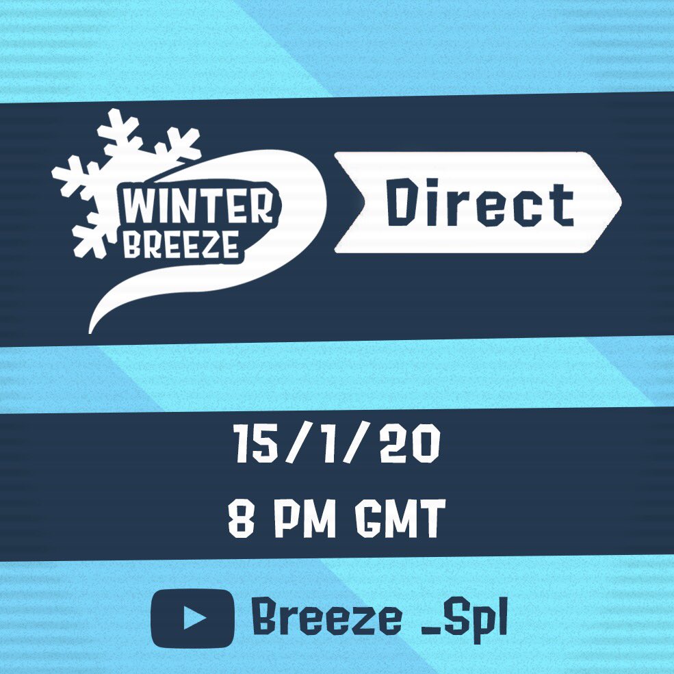 Breeze_Spl's tweet photo. It will be exactly 1 month until Breeze#2 so you know what that means.. 

Tune in at 8pm on 15/1/20 for roughly 5 minutes full of information about Winter Breeze! 

Watch here: https://t.co/Arpt2NmC7P https://t.co/Kzyu7u8BXb