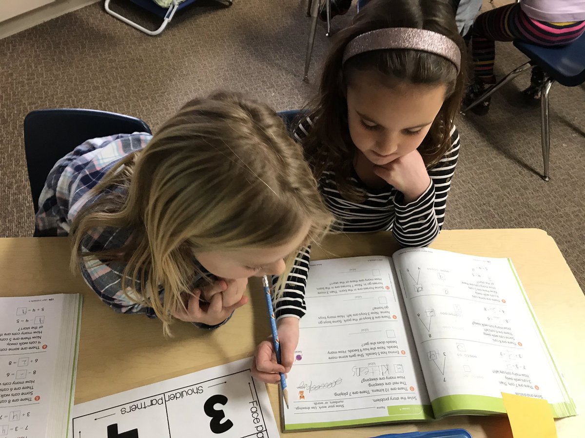 Using the Kagan Cooperative Learning Strategy - Rally Coach-  to solve addition and subtraction math stories! Mathematicians at Work! #Pawsthecougar