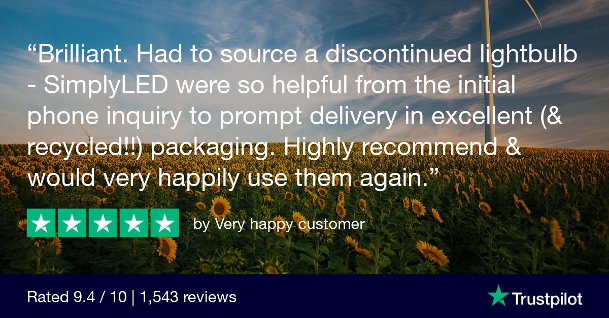 Care for the environment is at the heart of everything we do at SimplyLED  including use of recycled packaging. Which makes our environment conscious customers and our planet very happy indeed. Thank you for another five star review! 🌍💡